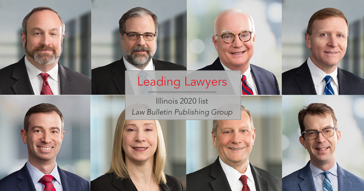 Law Bulletin Publishing Recognizes Nine Partners As “Top Lawyers In ...