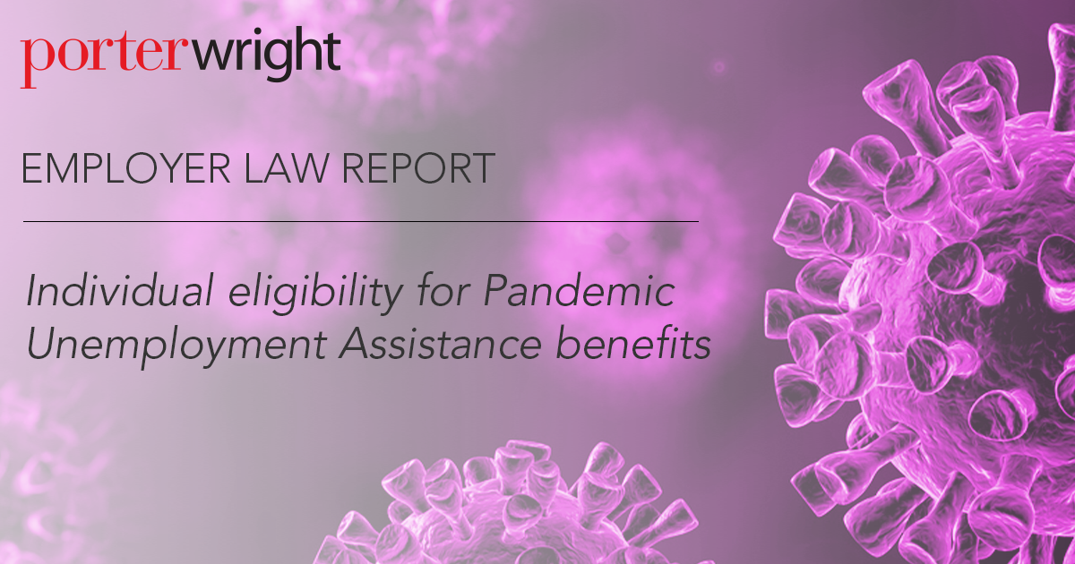 Individual eligibility for Pandemic Unemployment Assistance benefits